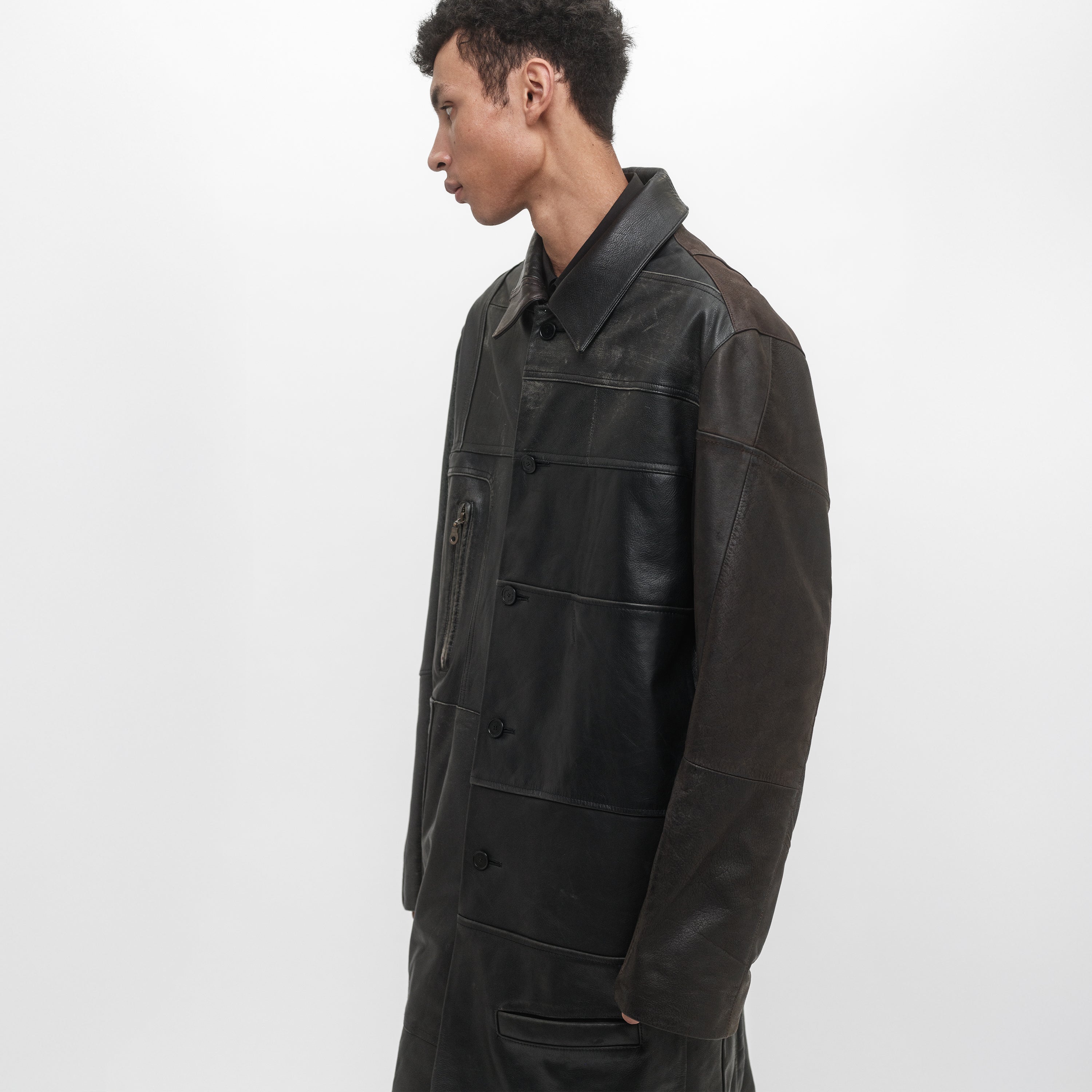 Reworked Vintage Leather Jacket M