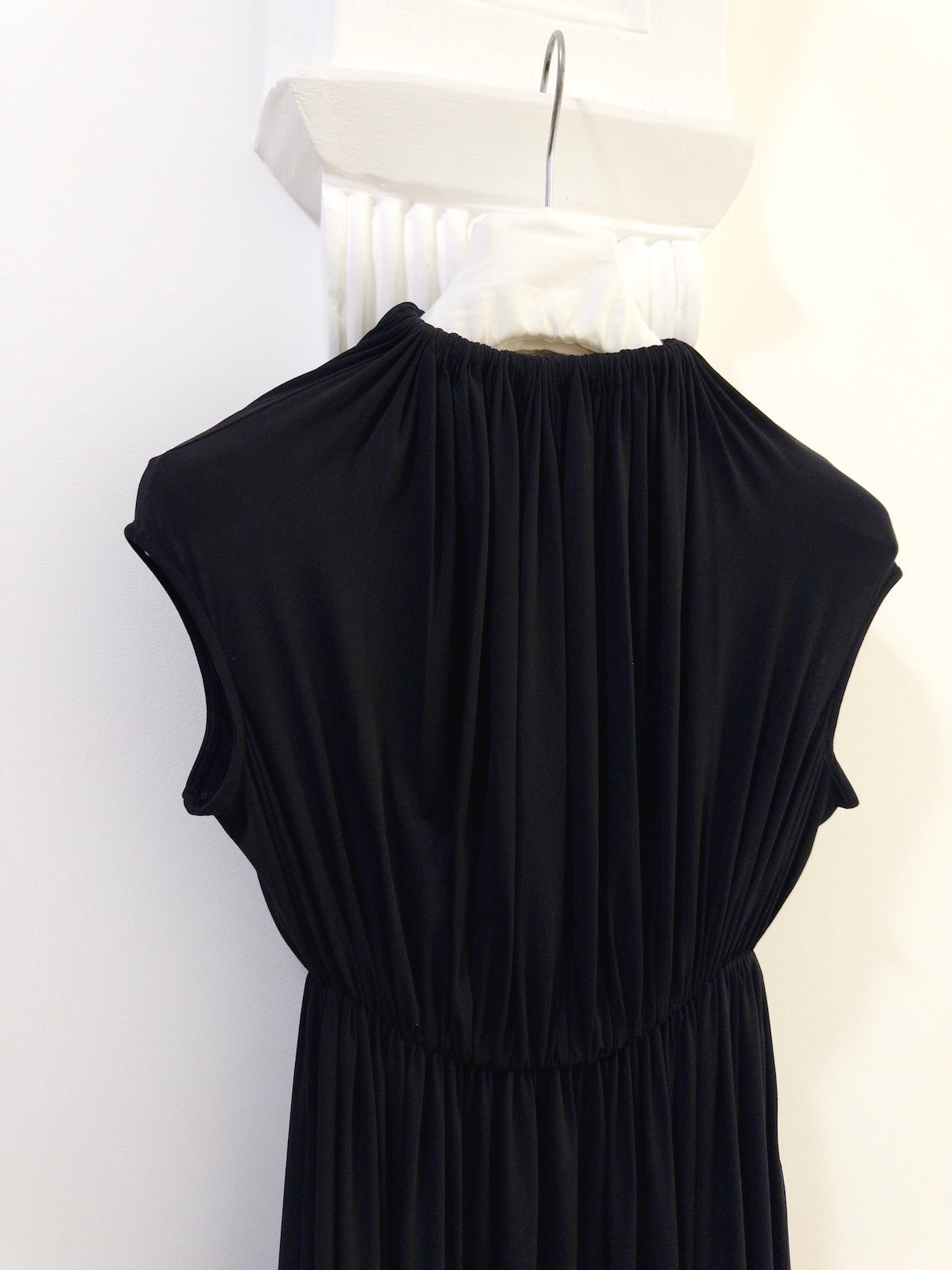 Gathered Neck Fuseau Dress