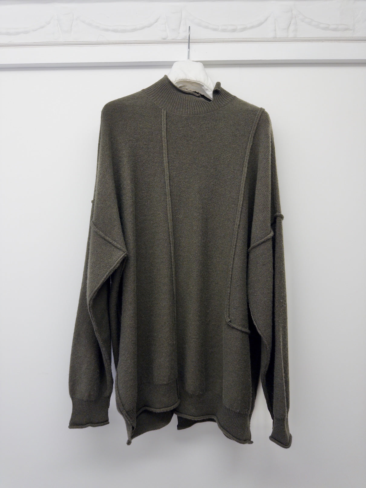 YO Knit Top Army