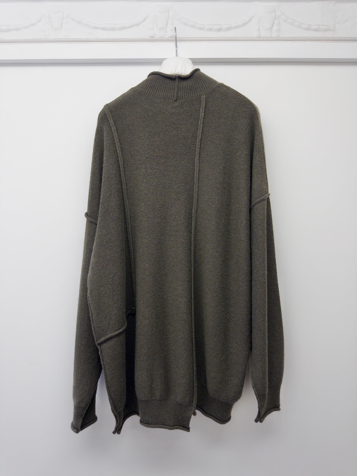 YO Knit Top Army