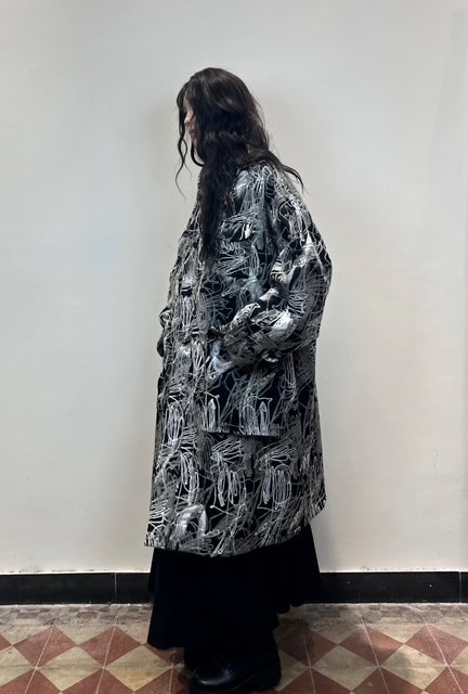 C530 Abstract Thread Coat
