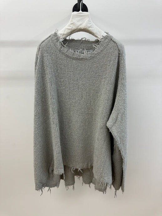 Raw Edge Silk Sweater
