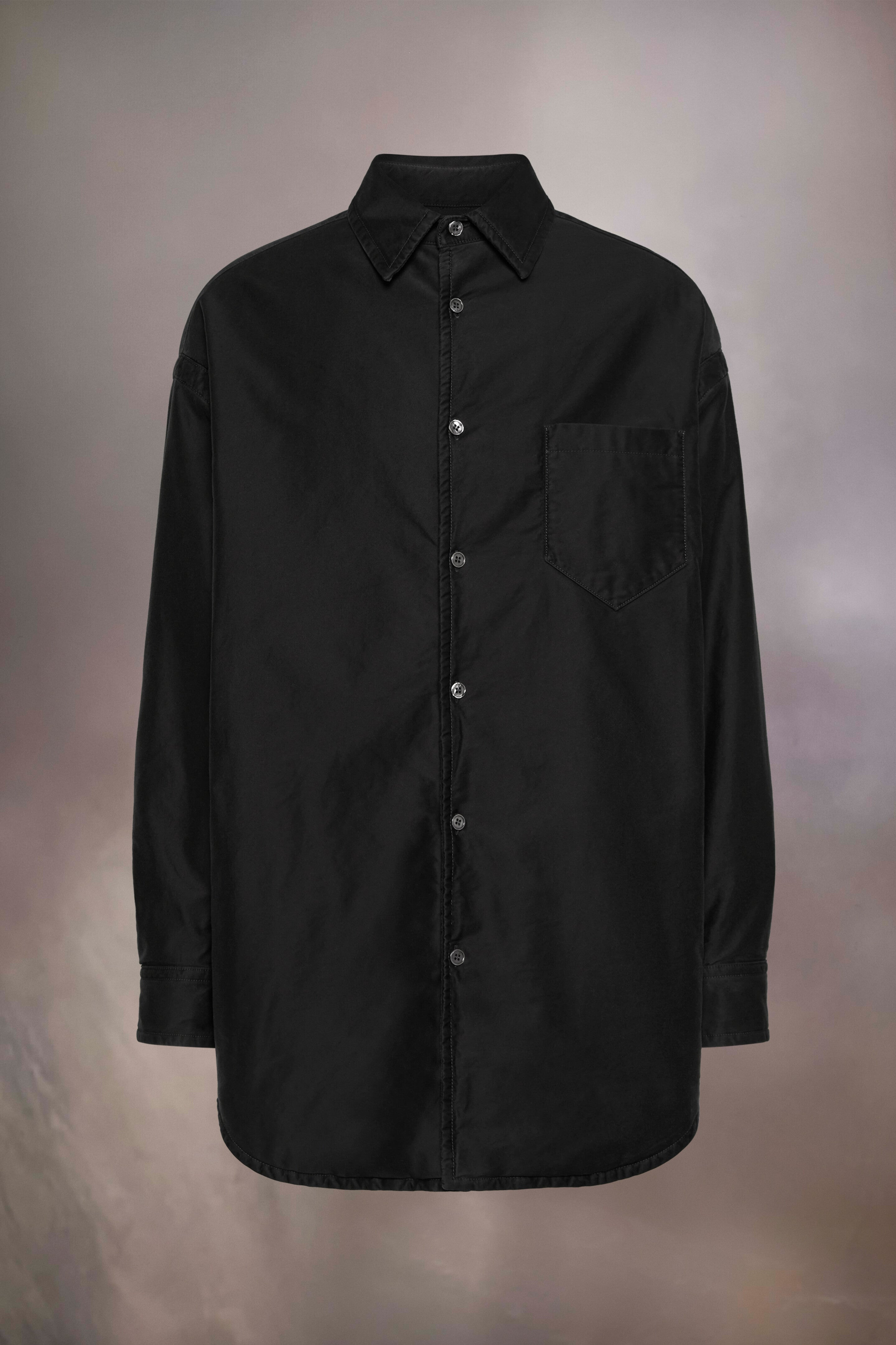 Padded Satin Cotton Shirt