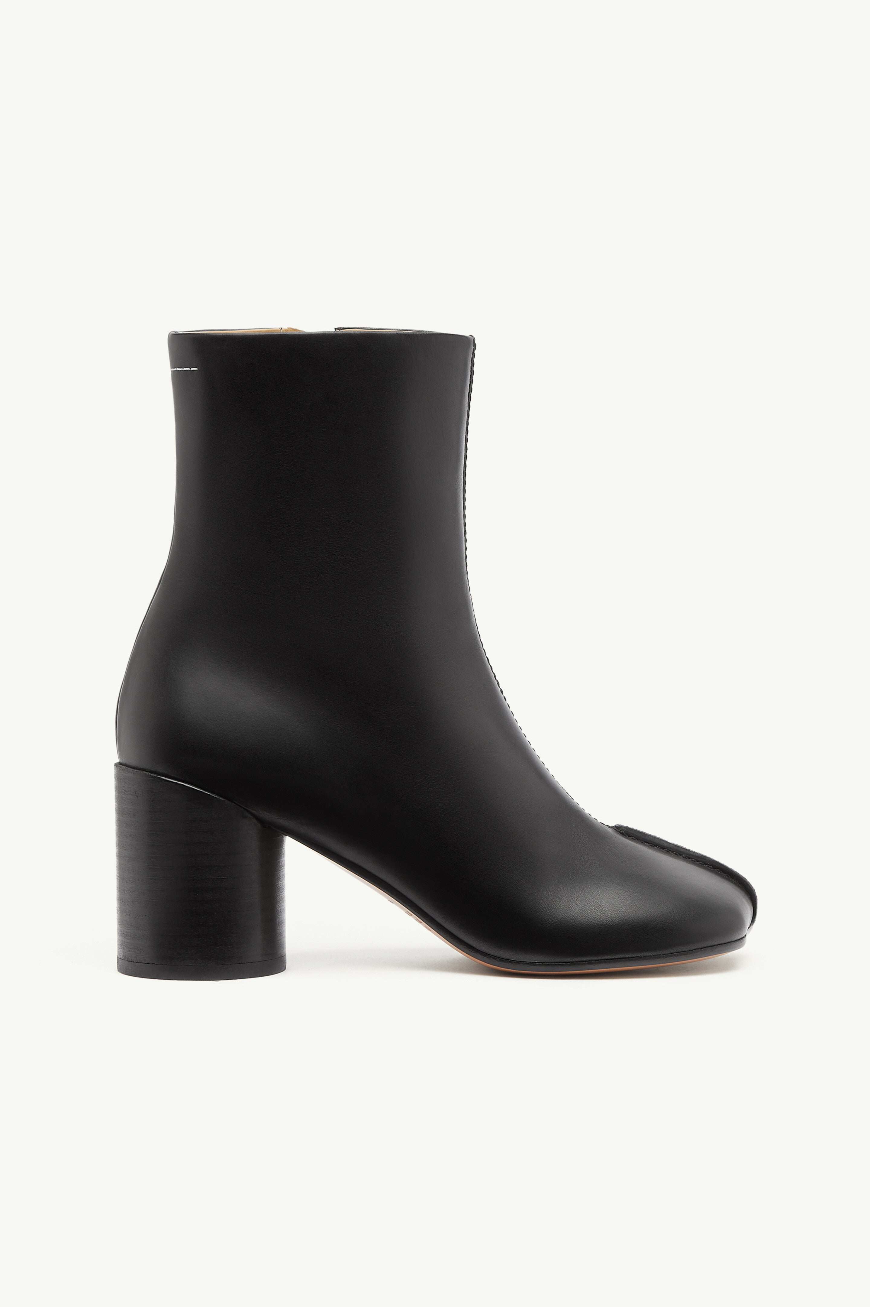 Stitch-Out Leather Ankle Boots