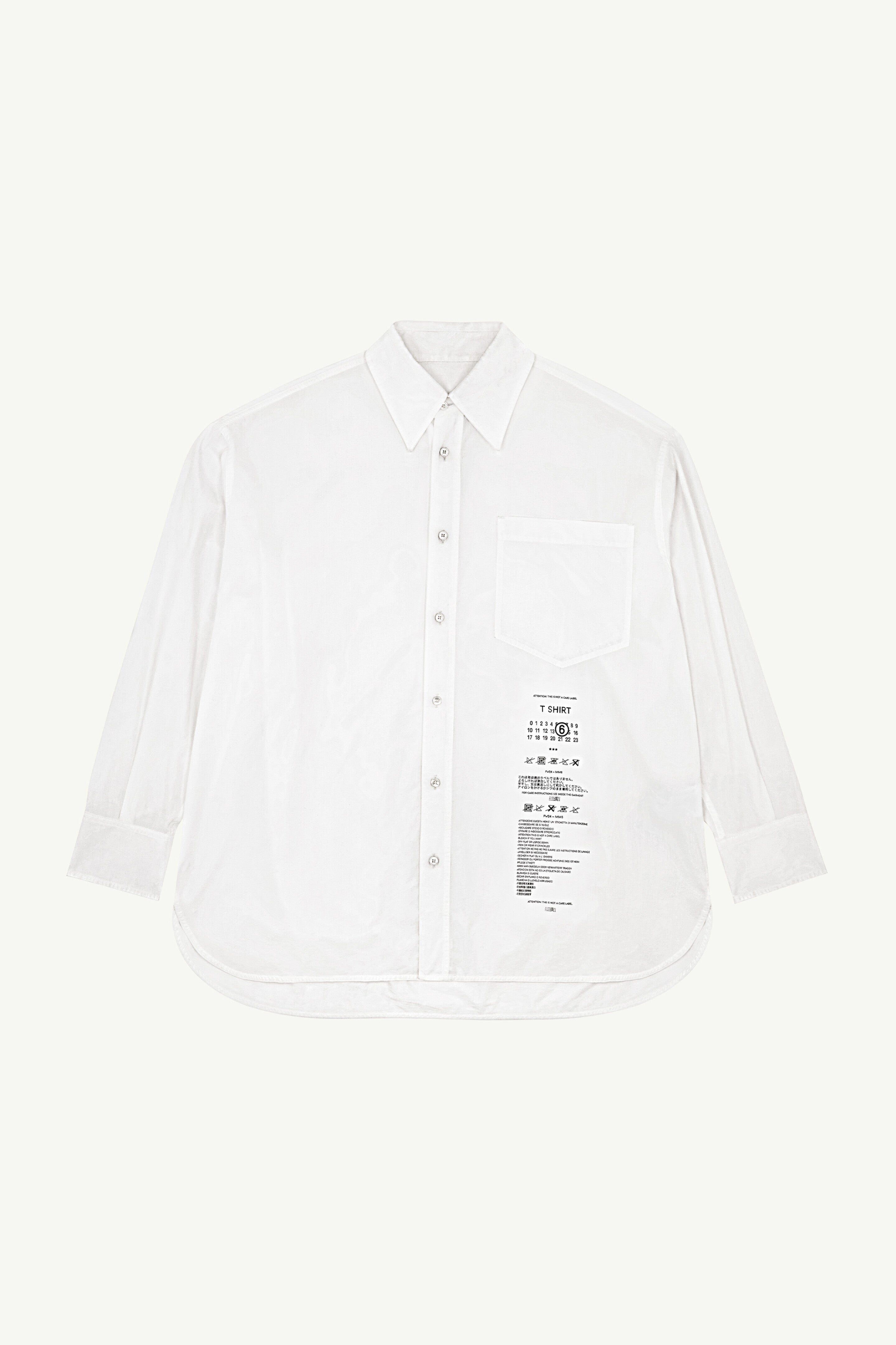 Care Tag Print Shirt