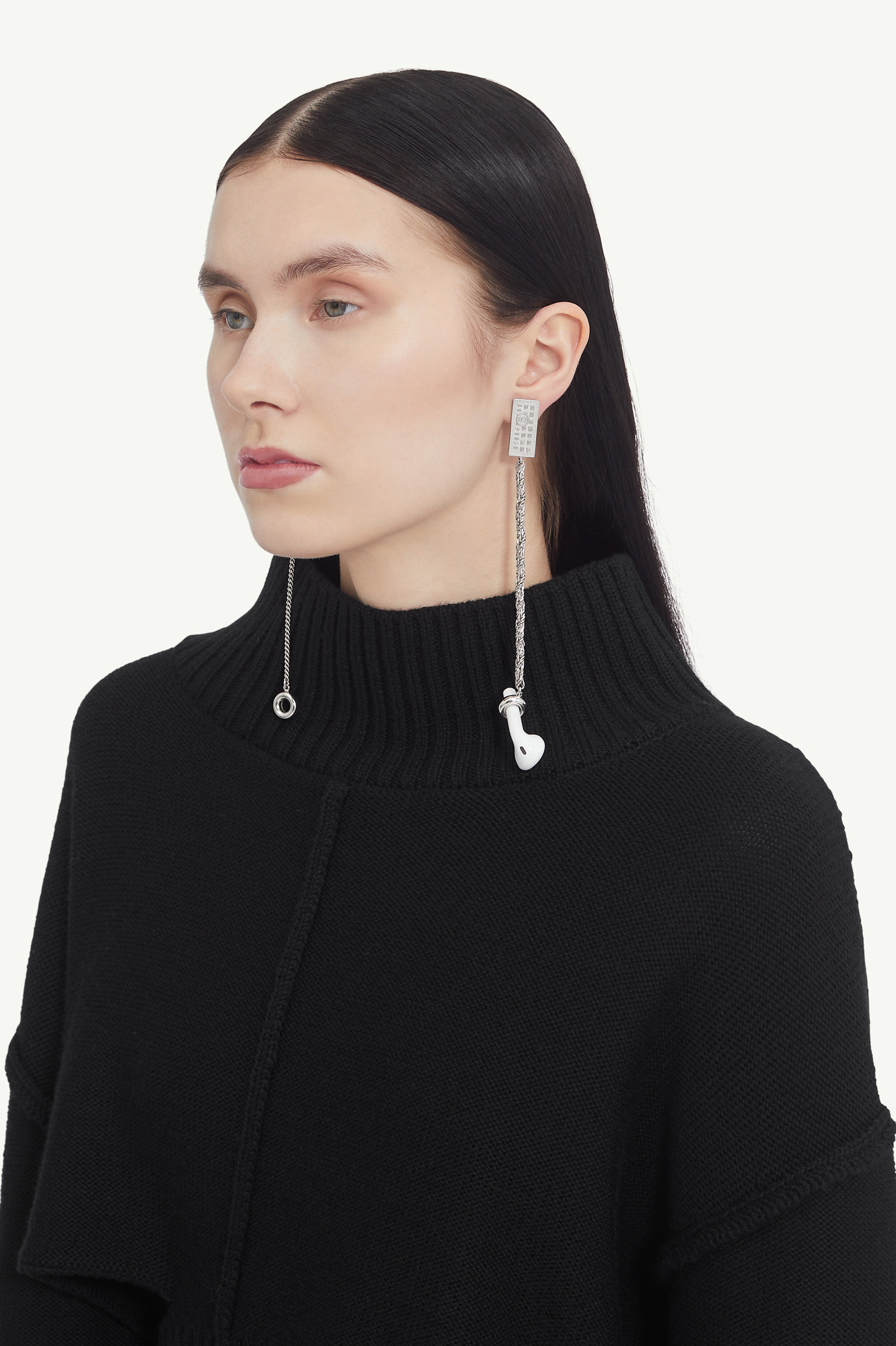 Embossed Numeric Earrings W