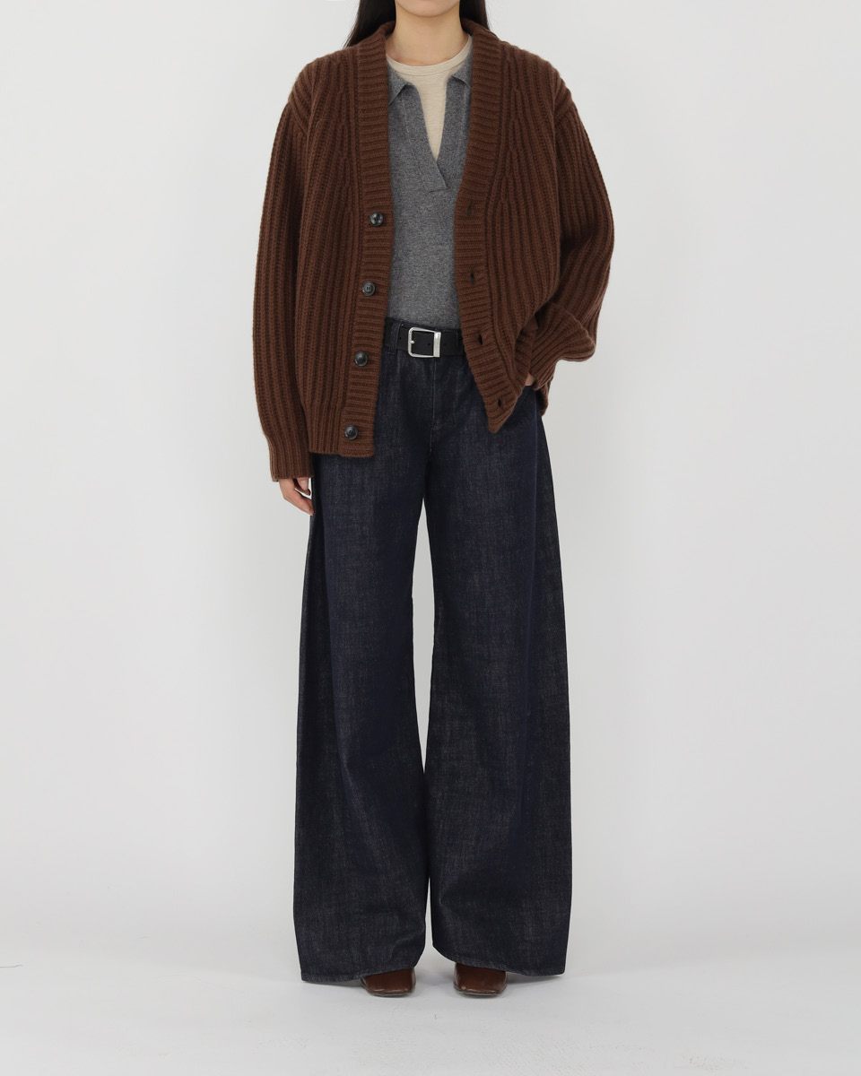 Textured Cardigan TMO25AWKN07BRO