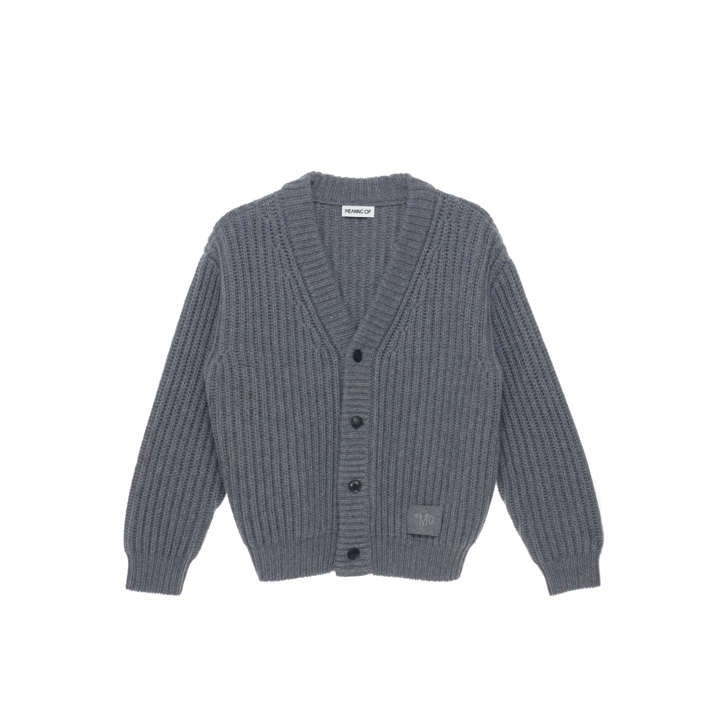 Textured Cardigan TMO25AWKN07GRY