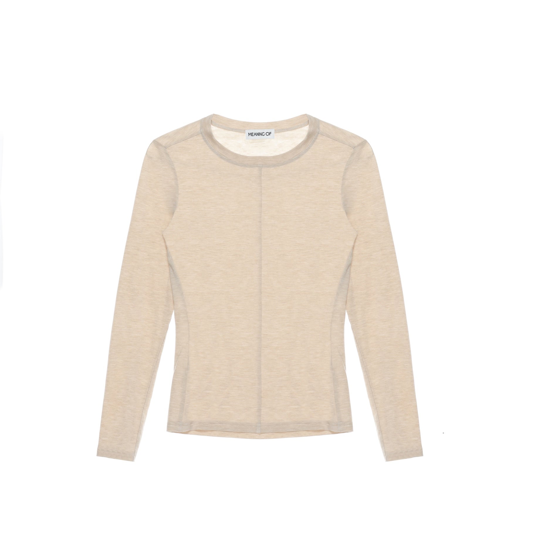 Slim Round Neck Long Sleeve T-Shirt TMO25AWLT02APT