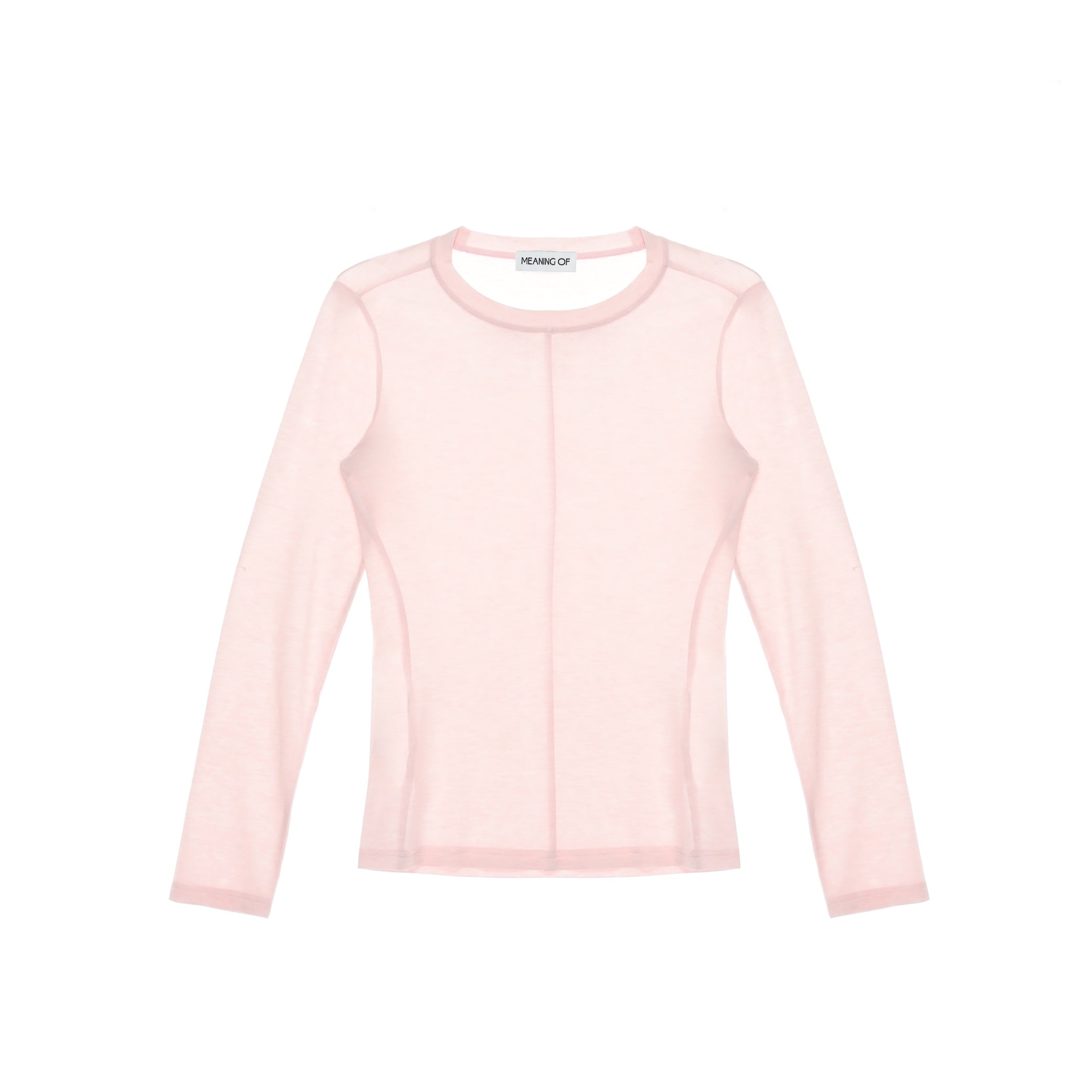 Slim Round Neck Long Sleeve T-Shirt TMO25AWLT02PNK