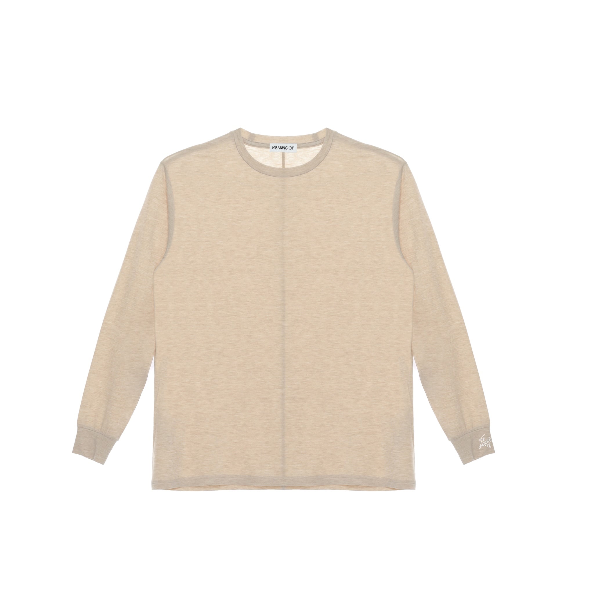 Oversize Round Neck Long Sleeve T-Shirt TMO25AWLT03APT