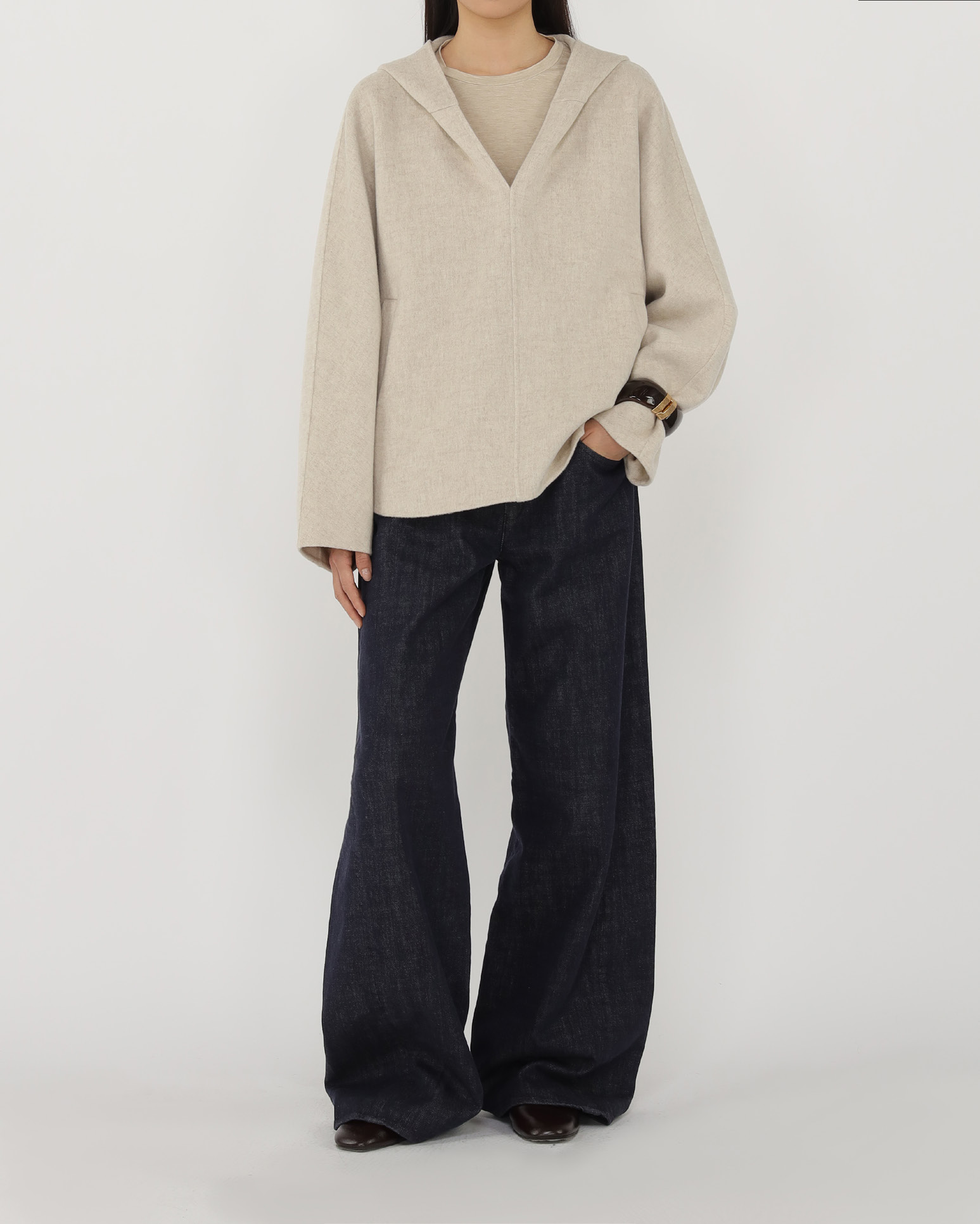 Oversized Hooded Top TMO25AWTP02BGE