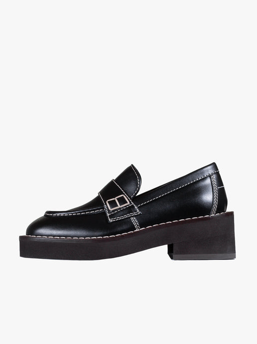 Topstitched Loafers